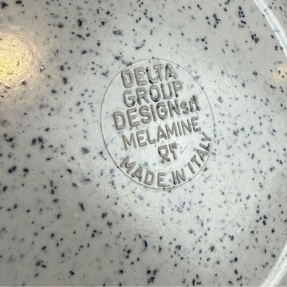 Vintage Delta Group Confetti Melamine Speckled 4 Bowl Set Italy - Picture 4 of 8